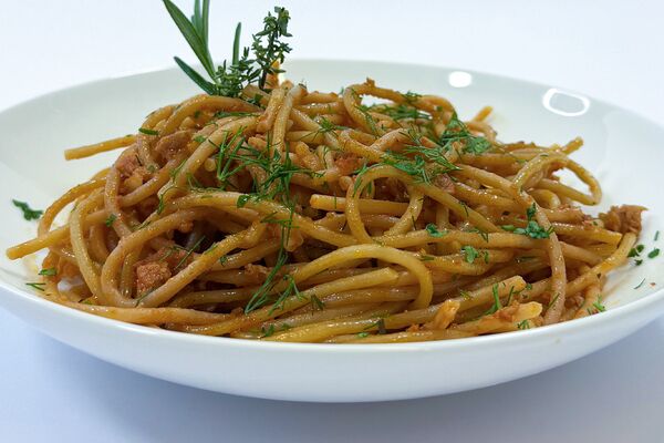 Spaghetti bilanciati al ragù vegetale